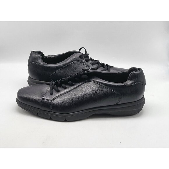 Van Heusen Flex Non Slip Mens Memory‎ Foam Black Shoes Size 10.5 - Picture 4 of 9